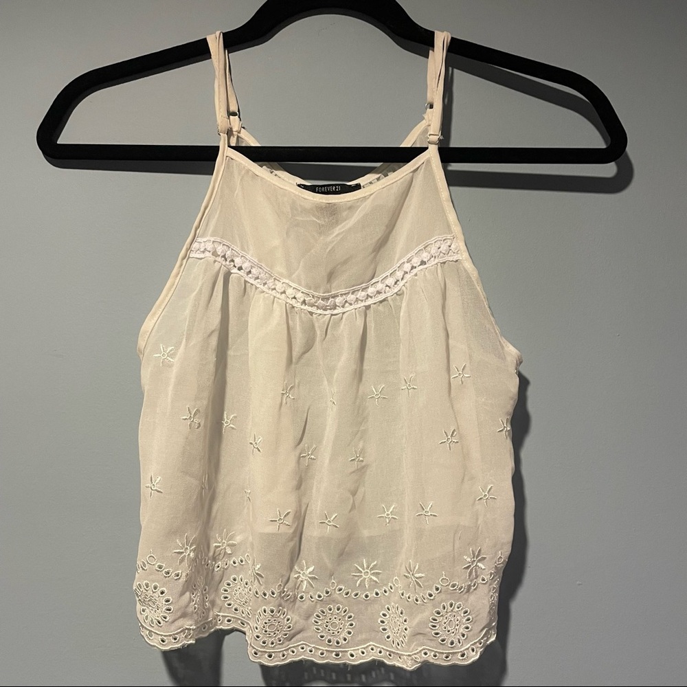 Forever 21 sheer crop top